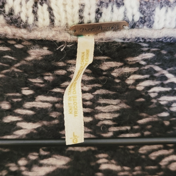Free People Fair Isle Nordic Cardigan Sweater - Picture 4 of 7